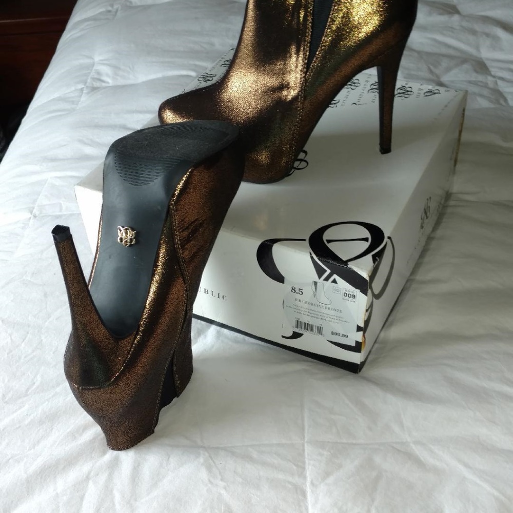 Rock and Republic “Georgine” Bronze Platform Booti